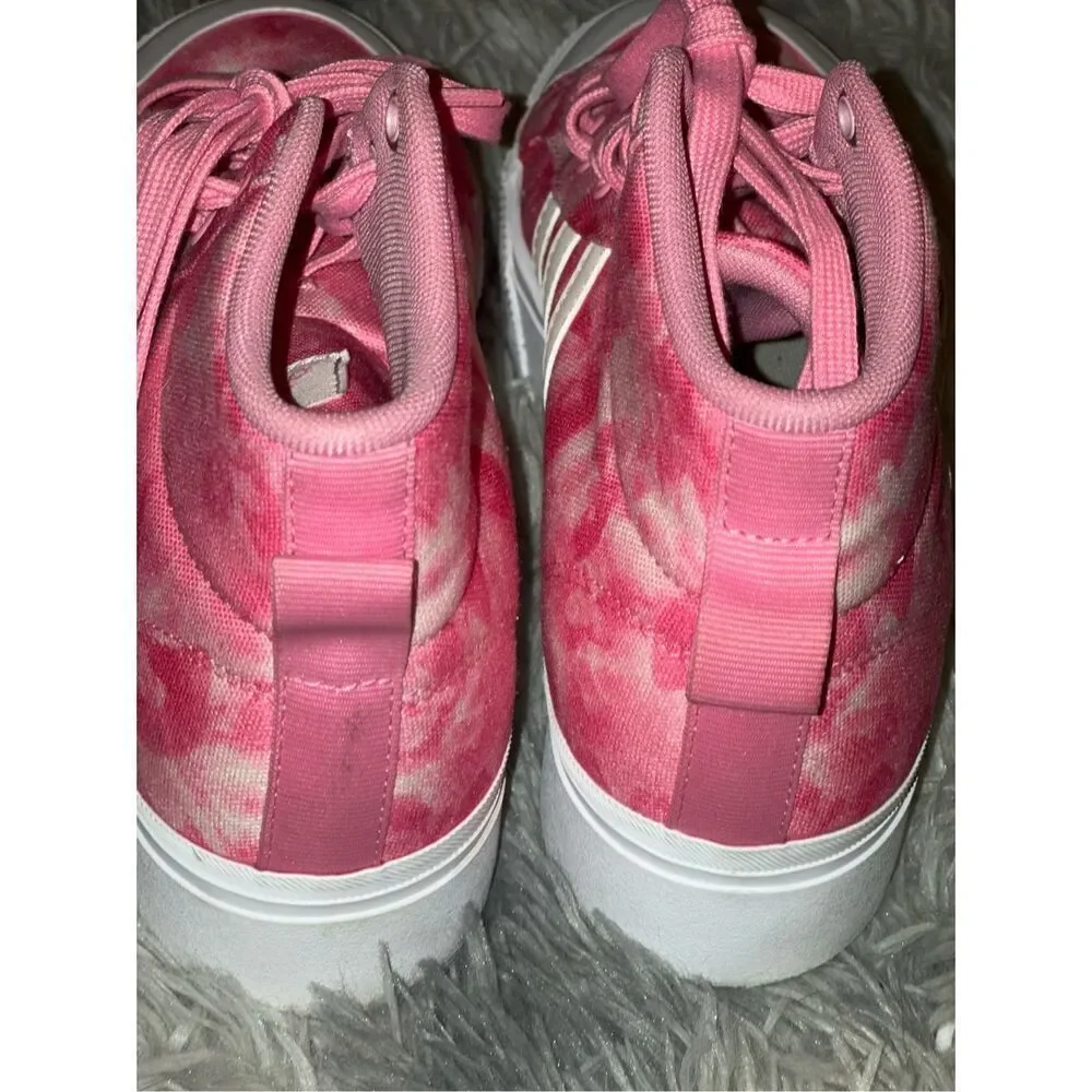 Adidas Womens Sportswear Bravada 2.0 Platform Mid Shoes  Barbie Pink/White Size - Picture 4 of 6